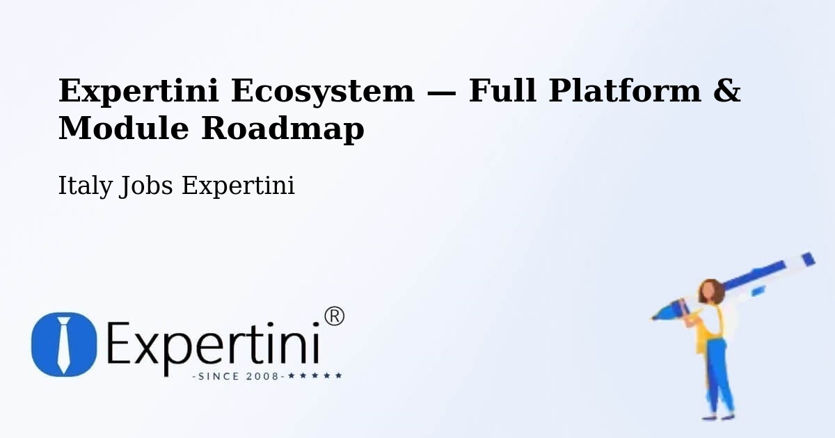 Expertini Ecosystem — Full Platform & Module Roadmap – Sovico
